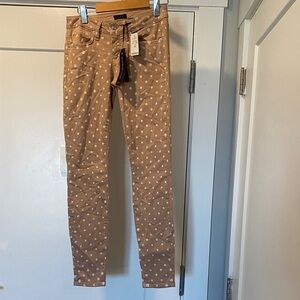 BEBE NWT mini dot icon SKINNY jeans